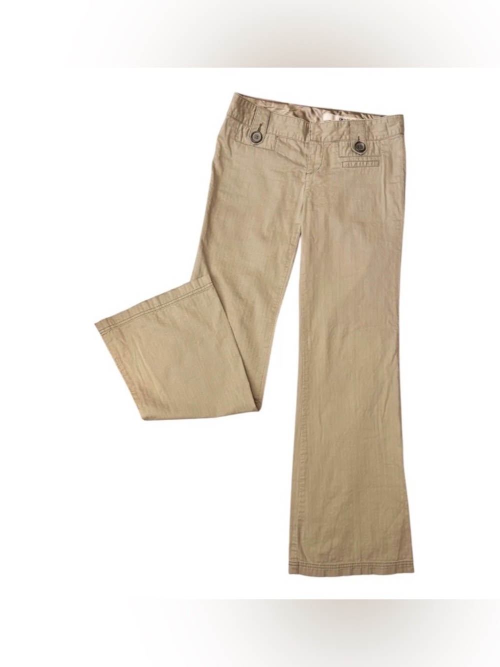 Y2K DKNY Low Rise Khaki Flared Pants